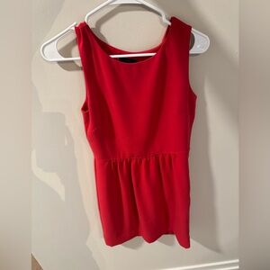 J. Crew Vibrant Red Sleeveless Dress